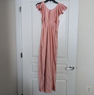 Pink Satin Dress
